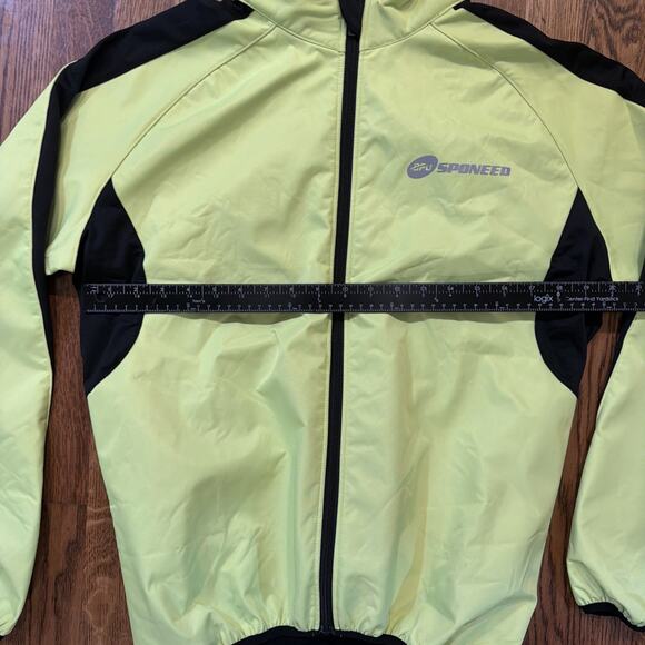 NWT Sponeed Men Elite Neon Yellow Thermal Riding Cycling Full Zip Jacket Large - Picture 13 of 16